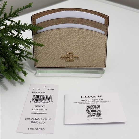 🎀 Coach Curve Card Case - Picture 6 of 7